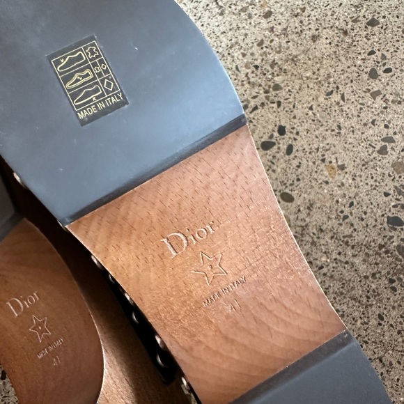 Dior Shoes Dior Quake Leather Slingback Clogs Poshmark